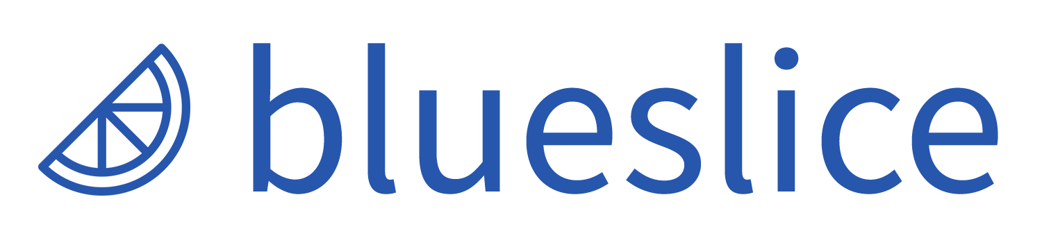 Blueslice_logo Blueslice Logo blue and white