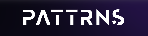 Pattrns logo Pattrns logo on a purple background
